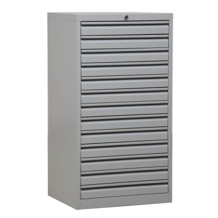 Schubladenschrank Grau/Grau 13 Schubladen