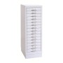 Schubladenschrank Grau/Grau 15 Schubladen
