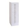 Schubladenschrank Grau/Grau 15 Schubladen