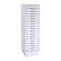 Schubladenschrank Grau/Grau 18 Schubladen