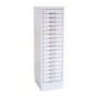 Schubladenschrank Grau/Grau 18 Schubladen