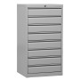 Schubladenschrank Grau/Grau 8 Schubladen