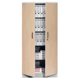 Stahlschrank Ahorn/Alu