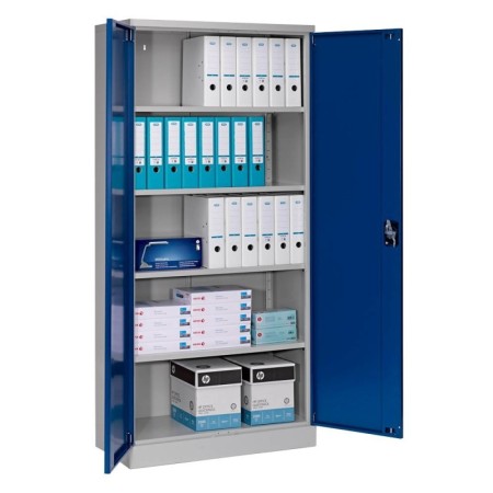 Stahlschrank Blau/Grau