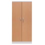 Stahlschrank Buche/Grau
