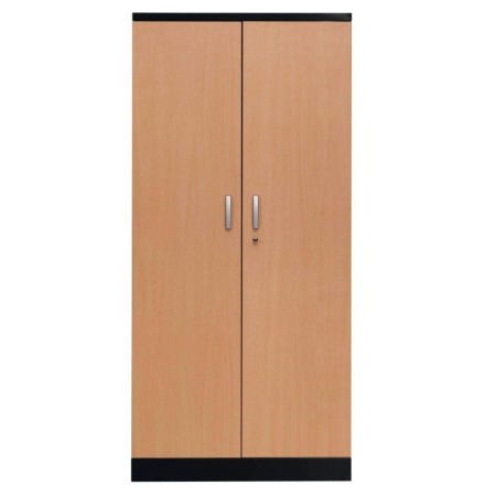 Stahlschrank Buche/Schwarz