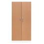 Stahlschrank Buche/Weiss