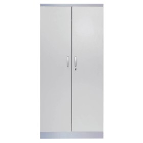 Stahlschrank Grau/Alu