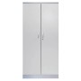 Stahlschrank Grau/Alu