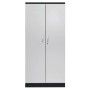 Stahlschrank Grau/Schwarz