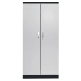 Stahlschrank Grau/Schwarz