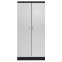 Stahlschrank Grau/Schwarz