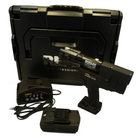 Rems Mini Press 22V Acc L Basic Pack Akku-Presszange L-Boxx Black Edition
