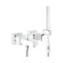 Grohe Eurocube Einhand-Wannenbatterie mit Handbrause DN 15
