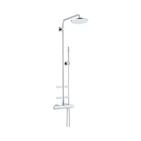 Grohe Rainshower® System 210 Duschsystem mit Thermostatbatterie und Seitenbrausen für die Wandmontage