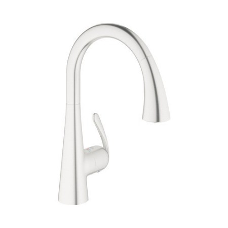 Spültischbatterie Grohe Zedra Edelstahl