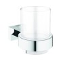 Zahnbecher Grohe Essentials Cube mit Halter