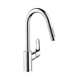 Hansgrohe Focus Einhebel-Küchenmischer 240 mit Ausziehbrause chrom