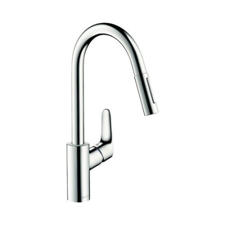 Hansgrohe Focus Einhebel-Küchenmischer 240 mit Ausziehbrause chrom