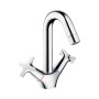 Hansgrohe Logis Classic Waschtischmischer chrom mit Push-Open Ablaufgarnitur