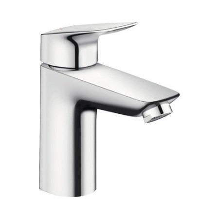Hansgrohe Logis Waschtischmischer 100 chrom mit Zugstangen-Ablaufgarnitur