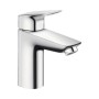 Hansgrohe Logis Waschtischmischer 100 chrom mit Zugstangen-Ablaufgarnitur