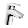 Hansgrohe Logis Waschtischmischer 70 chrom mit Zugstangen-Ablaufgarnitur