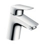 Hansgrohe Logis Waschtischmischer 70 chrom mit Zugstangen-Ablaufgarnitur