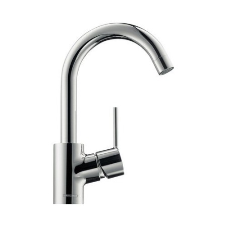 Hansgrohe Talis S Einhebel-Waschtischmischer mit Zugstangen-Ablaufgarnitur und Schwenkauslauf 360°