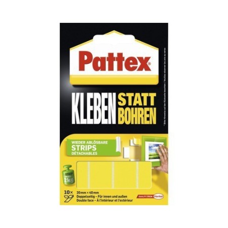 Pattex Doppelseitige Klebe-Strips 10 St.