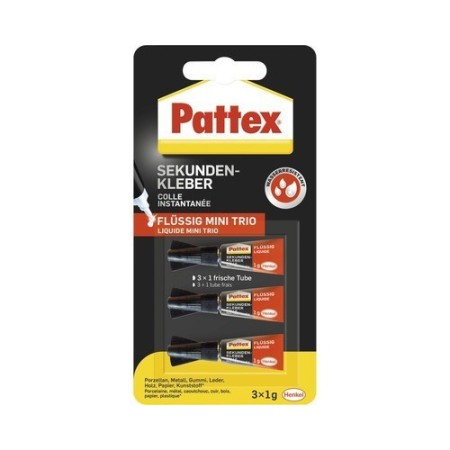 Pattex Sekundenkleber Mini Trio 3 x 1 g
