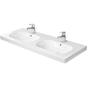 Duravit D-Code Möbel-Waschtisch doppelt 120cm