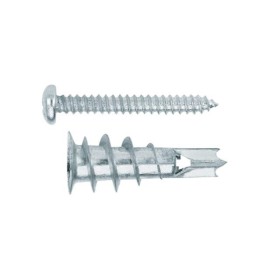 Gipskartondübel. Dübel aus Zinkdruckguss mit Schraube DIN 7981 4,2 x 32