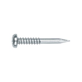 Blechschraube mit Nagelspitze für Jalousien aus Aluminium. PZ und Schlitz. Verzinkt.