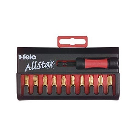 Felo Allstar Tin-Bit-Box Universal 11-teilig