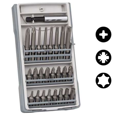 Bosch 25-teilige Extra Hard-Mini X-Line-Schrauberbit-Sets