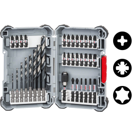 Bosch Pick and Clic Impact Control HSS-Spiralbohrer- und Schrauberbit-Set, 35-teilig