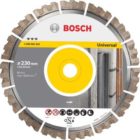 Bosch Diamanttrennscheiben Best for Universal Segm. 15 mm