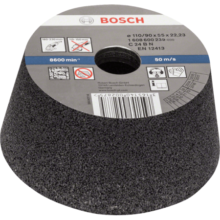 Bosch Konische Schleiftöpfe für Stein