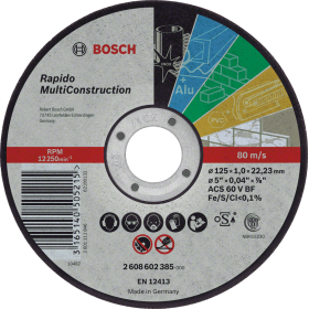 Bosch Trennscheiben Multi Construction – Rapido 100'er pack