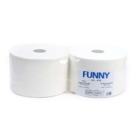 Funny Industriepapierrollen 3000 Blatt,2-lagig