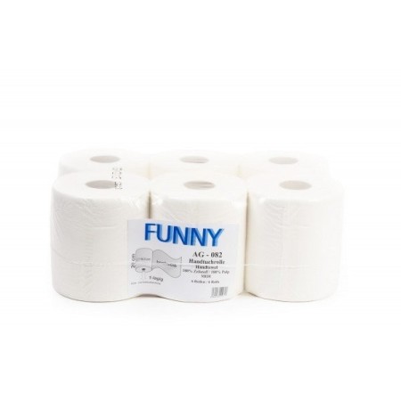 Funny Papierhandtuchrollen 6 Rollen,1-lagig