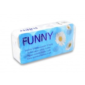 Funny Toilettenpapier 72 Rollen,3-lagig
