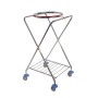 Gerahmter verchromter Abfallwagen „X“ 560 x 620 x 1050 mm