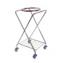 Gerahmter verchromter Abfallwagen „X“ 560 x 620 x 1050 mm