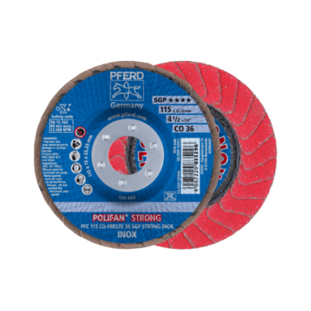 POLIFAN-Fächerscheiben Spezial-Linie SGP CO-FREEZE SGP STRONG INOX Konische Ausführung PFC 10er pack