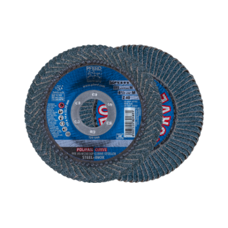 POLIFAN-Fächerscheiben Spezial-Linie SGP Z SGP CURVE STEELOX Radiale Ausführung PFR 10er pack